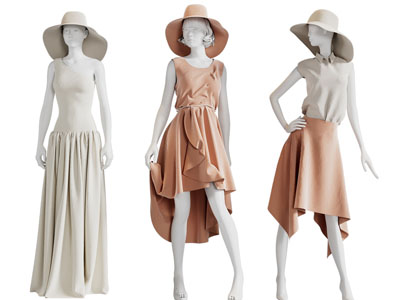 现代服装模特3d模型 现代服装模特