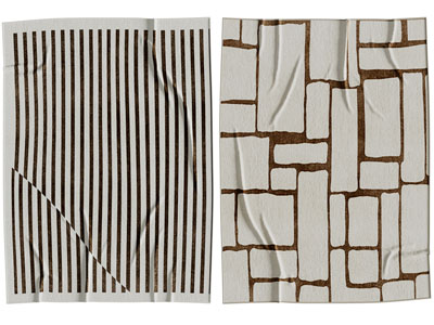 现代长方形地毯3d模型 现代长方形地毯