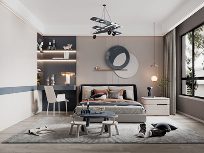 现代儿童房卧室