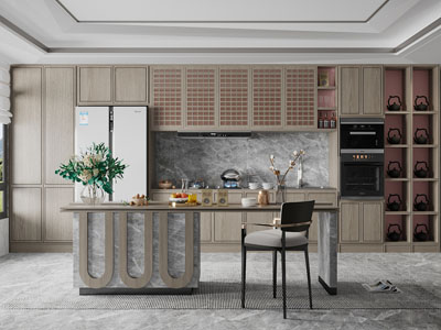 侘寂风餐厅厨房