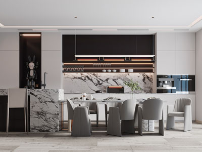 现代餐厅厨房