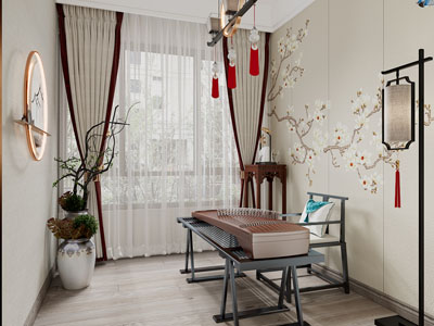 新中式古筝琴房