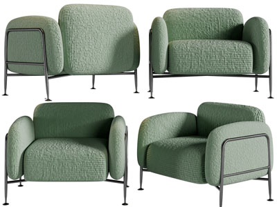 现代单人沙发3d模型 现代单人沙发