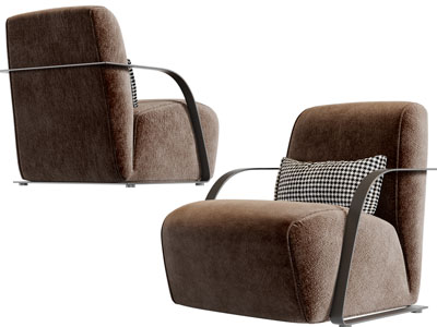 现代单人沙发3d模型 现代单人沙发