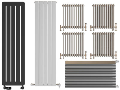 现代暖气片、暖气管3d模型 现代暖气片、暖气管