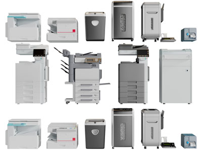 现代打印机、碎纸机办公电器