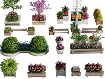 现代户外花坛景观园艺小品