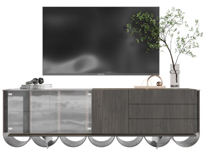 现代电视机、电视柜