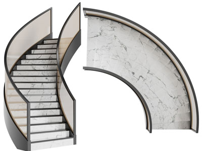 现代旋转楼梯3d模型 现代旋转楼梯