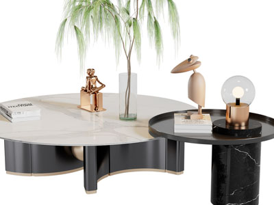 现代茶几3d模型 现代茶几