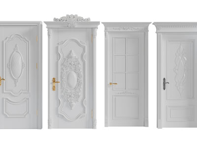 欧式雕花平开门