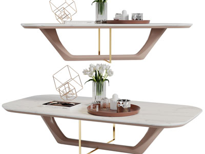 现代茶几3d模型 现代茶几