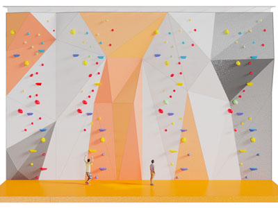 现代攀岩墙3d模型 现代攀岩墙