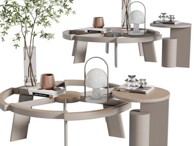 现代茶几3d模型 现代茶几