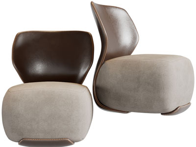 现代单人沙发3d模型 现代单人沙发