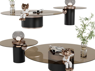 现代茶几3d模型 现代茶几