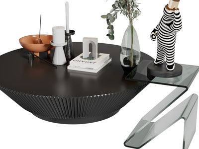 现代茶几3d模型 现代茶几