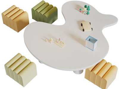 现代儿童桌椅组合