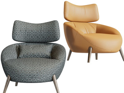 现代单人沙发3d模型 现代单人沙发