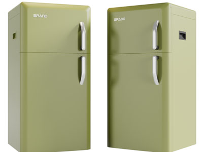 现代果绿色冰箱