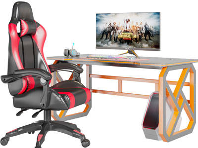 现代书桌、电脑桌椅组合