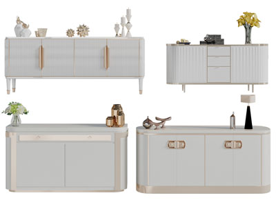 新中式玄关柜、边柜