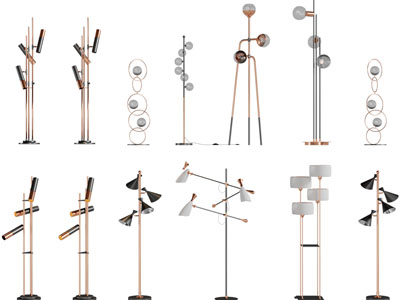 现代轻奢落地灯