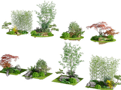 现代园林花草景观园艺小品