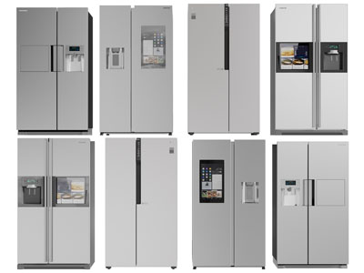 现代加宽大冰箱