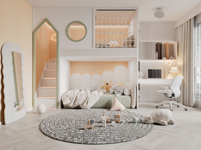 现代卧室儿童房