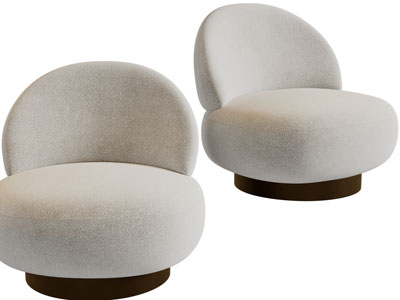 现代单人沙发3d模型 现代单人沙发