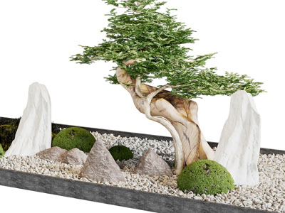 新中式石头景观园艺小品