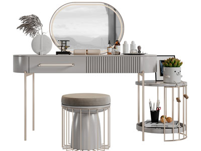 现代轻奢化妆、梳妆台