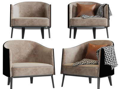 现代单人沙发3d模型 现代单人沙发