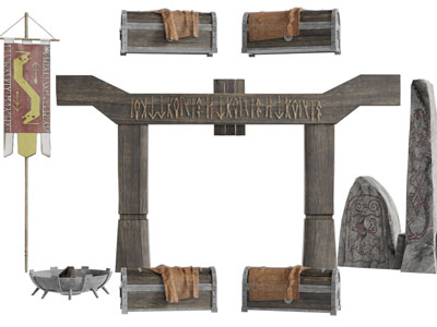 工业风loft石碑、大门