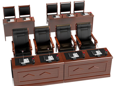 现代会议桌椅组合、讲台3d模型 现代会议桌椅组合、讲台