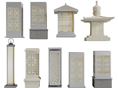 新中式地灯、草坪灯