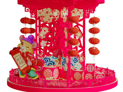 中式新春节日美陈