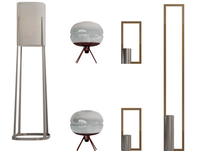 新中式落地灯、台灯