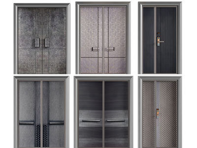 现代双扇平开门