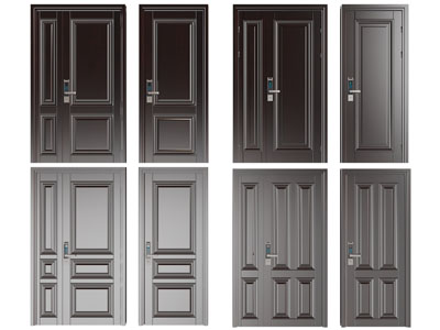 现代入户子母平开门