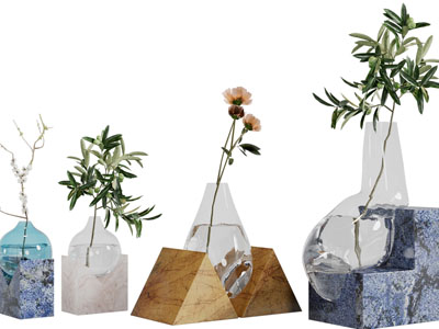 现代创意花瓶花卉