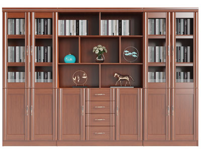 新中式实木书柜