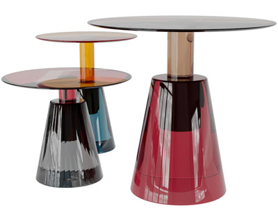 现代玻璃茶几3d模型 现代玻璃茶几