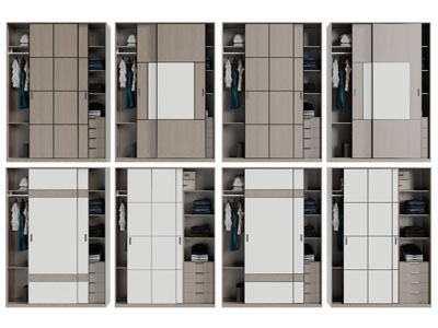 现代衣柜3d模型 现代衣柜