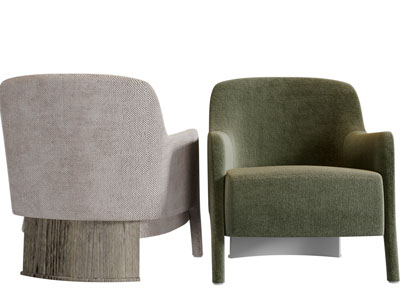 现代单人沙发3d模型 现代单人沙发