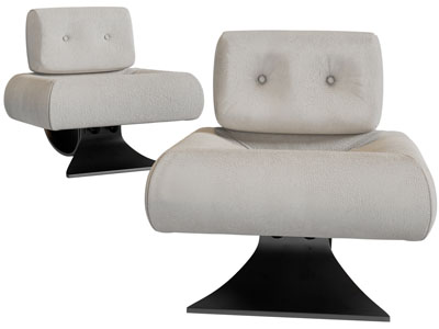 后现代休闲沙发椅3d模型 后现代休闲沙发椅