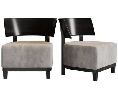 现代单人沙发3d模型 现代单人沙发