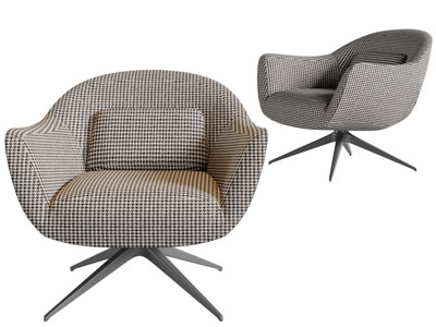 现代休闲沙发椅子3d模型 现代休闲沙发椅子