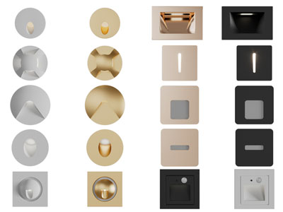 现代嵌入式夜光灯、智能感应灯